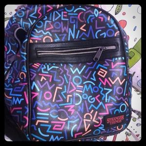 Stranger things multi retro colored mini backpack